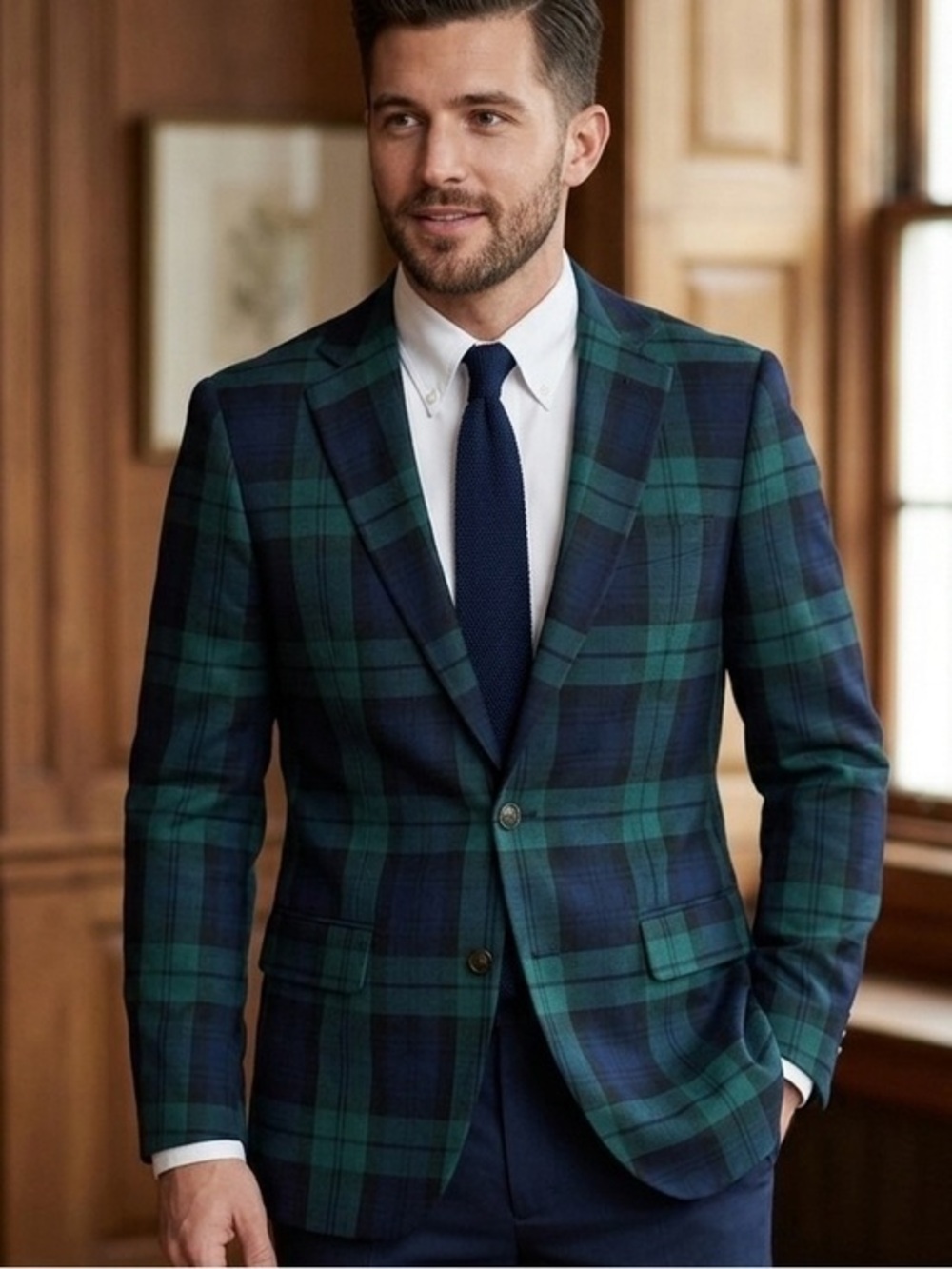 J.crew Mens Thompson University Blazer Jacket Wool Blend Slim Fit size 34R